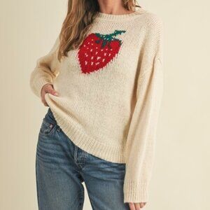 COMING SOON STRAWBERRY FIELDS KNIT SWEATER